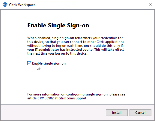 Parsing multiple parameters using the Citrix SelfService.exe