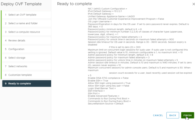 UNIFIED ACCESS GATEWAY RESET ROOT PASSWORD visual data 5